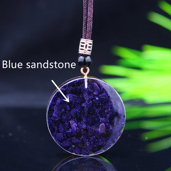 Orgonite Pendant Necklace Energy Generator Emf Protection Healing Crystal Sacred Geometry Chakra Necklaces Meditation Jewellry