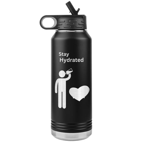 Stay Hydrated Water Bottle  (NICE 32 oz Drink Cup)
