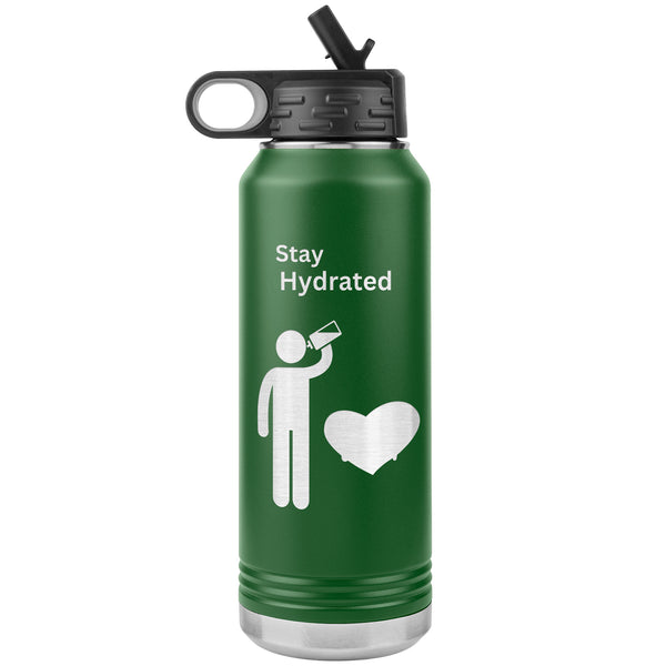 Stay Hydrated Water Bottle  (NICE 32 oz Drink Cup)