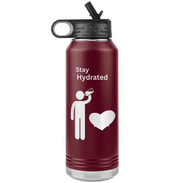 Stay Hydrated Water Bottle  (NICE 32 oz Drink Cup)