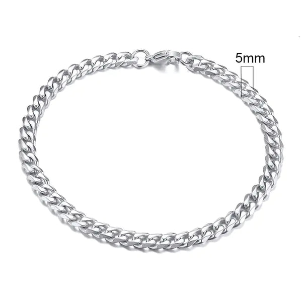 Curb Cuban Link Chain Bracelets