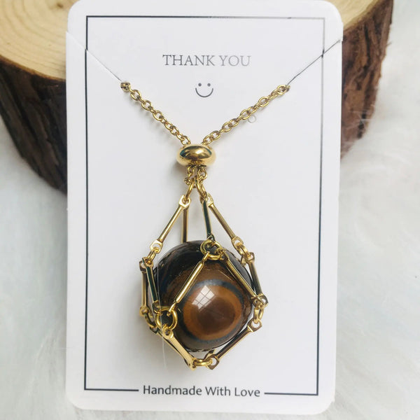 Crystal Raw Stone Pendant Necklace