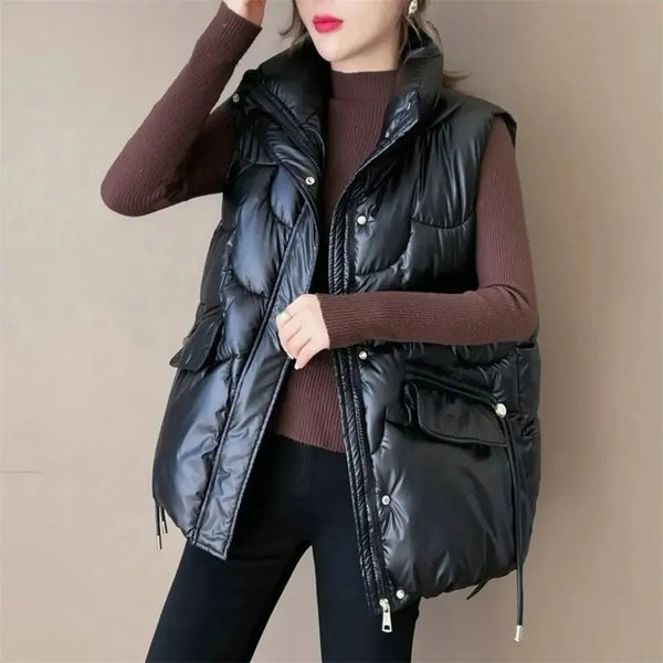 Warm Women Coats Winter Sleeveless