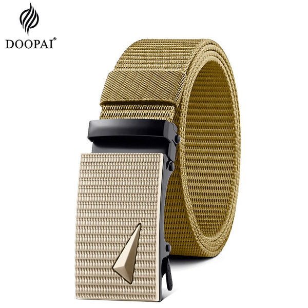 Designer Alloy Buckle Breathable Elastic Belt for Men