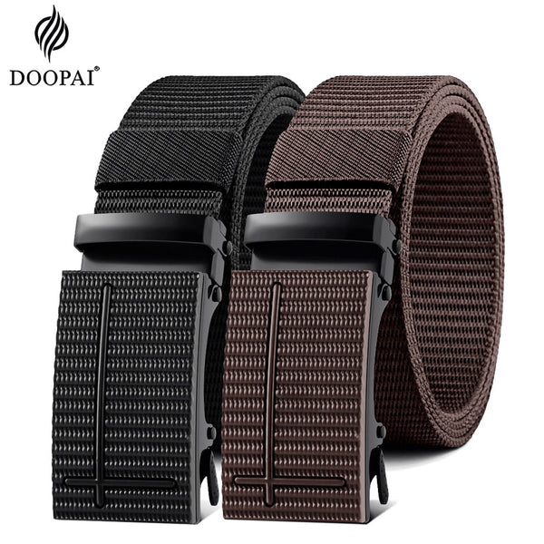 Designer Alloy Buckle Breathable Elastic Belt for Men