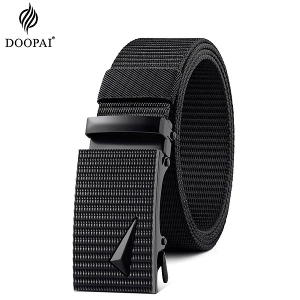 Designer Alloy Buckle Breathable Elastic Belt for Men