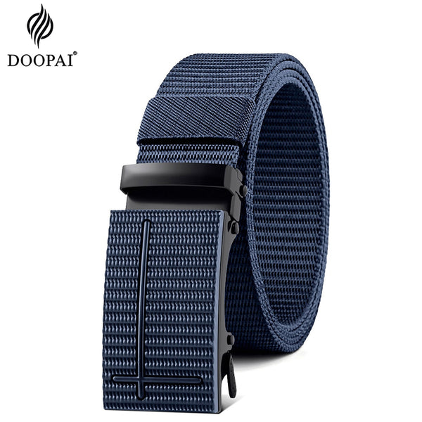 Designer Alloy Buckle Breathable Elastic Belt for Men