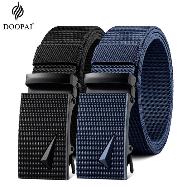 Designer Alloy Buckle Breathable Elastic Belt for Men