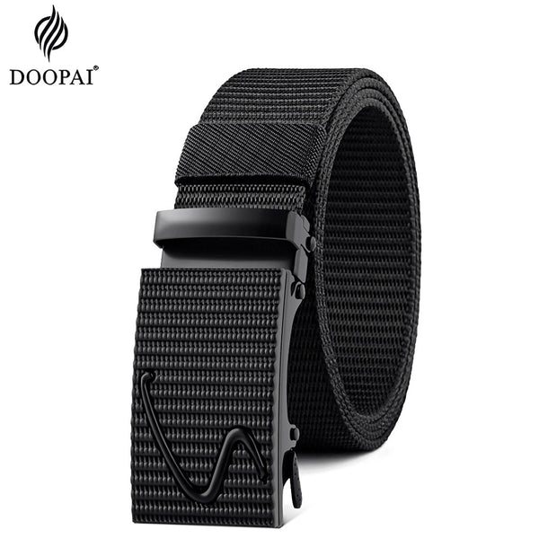 Designer Alloy Buckle Breathable Elastic Belt for Men