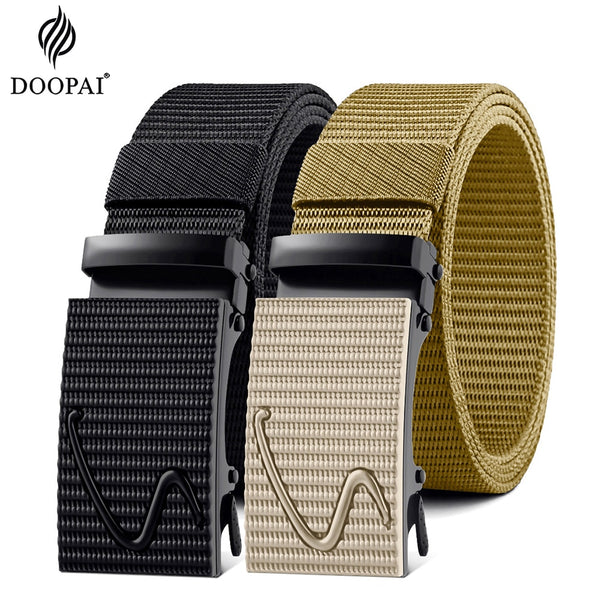 Designer Alloy Buckle Breathable Elastic Belt for Men