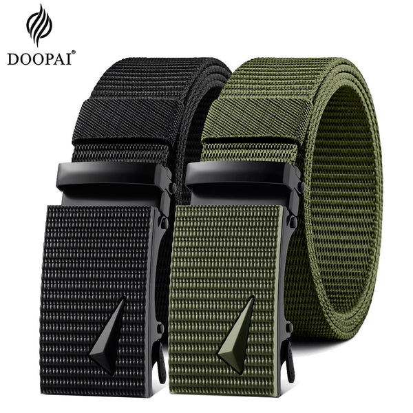 Designer Alloy Buckle Breathable Elastic Belt for Men