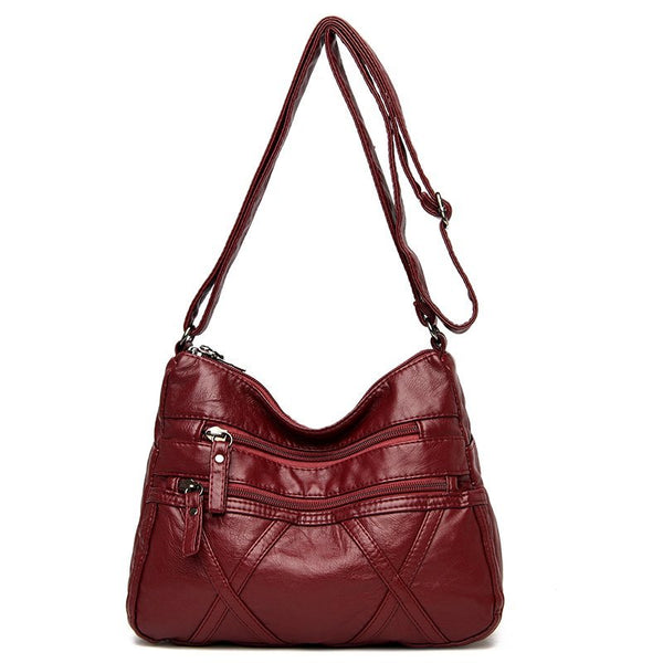 High Quality Designer Soft Leather Multi-Layer Classic Crossbody Bag Luxury Purse