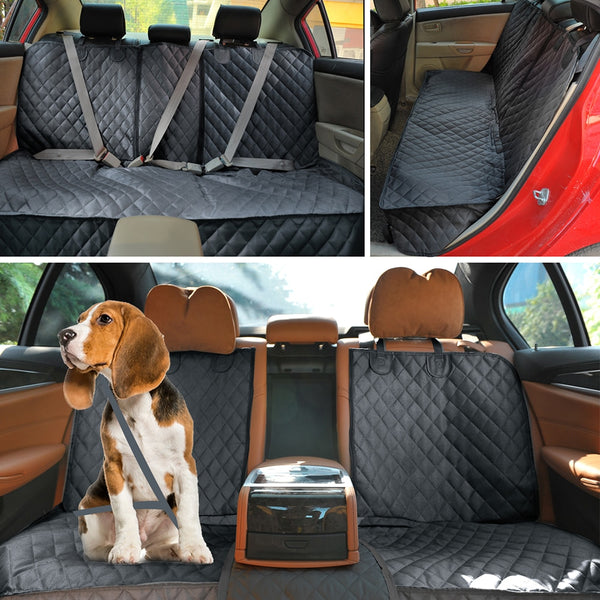 Waterproof Pet Rear Car Seat Cushion Protector With Middle Seat Armrest