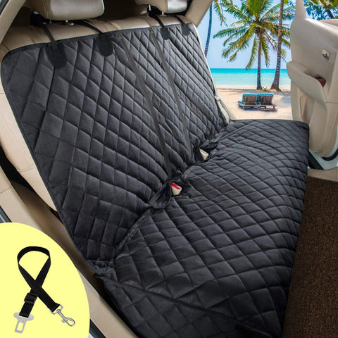 Waterproof Pet Rear Car Seat Cushion Protector With Middle Seat Armrest