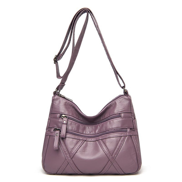 High Quality Designer Soft Leather Multi-Layer Classic Crossbody Bag Luxury Purse