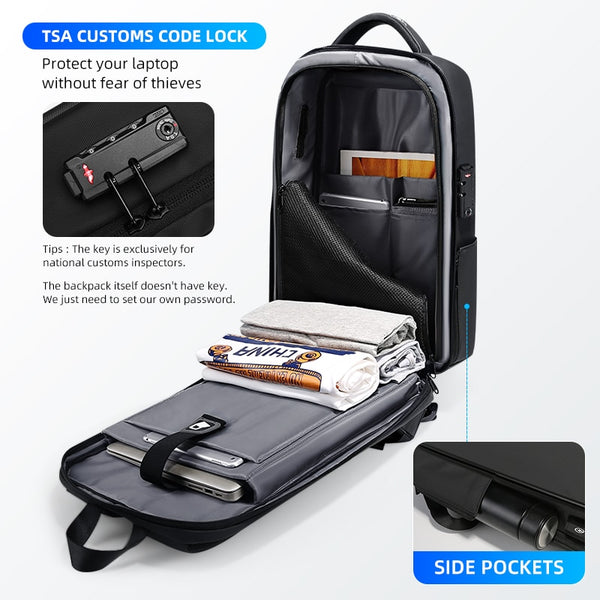 Anti-theft Waterproof Backpacks USB Charging   Business Travel School