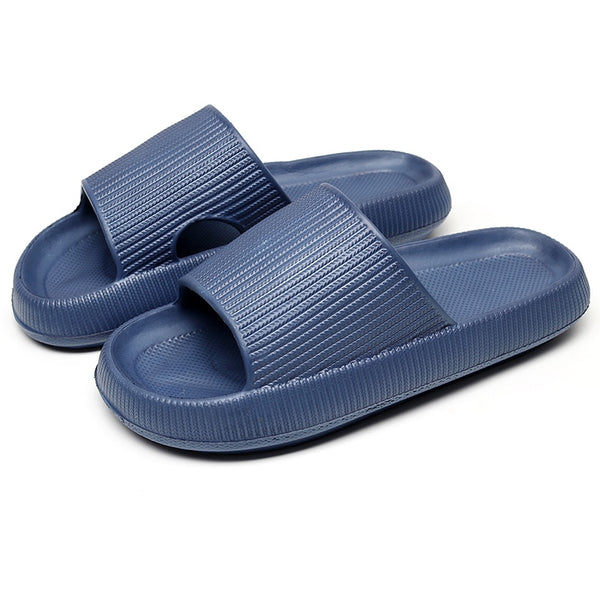 Women Thick Platform Cloud Slippers Summer Beach  Indoor Bathroom Anti-slip Shoes