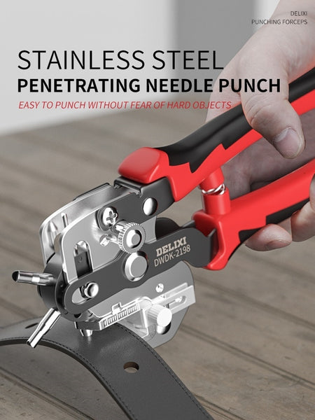 New Design Eyelet Puncher DIY Tool Watchband Strap Household Leathercraft Leather Belt Hole Punch Plier