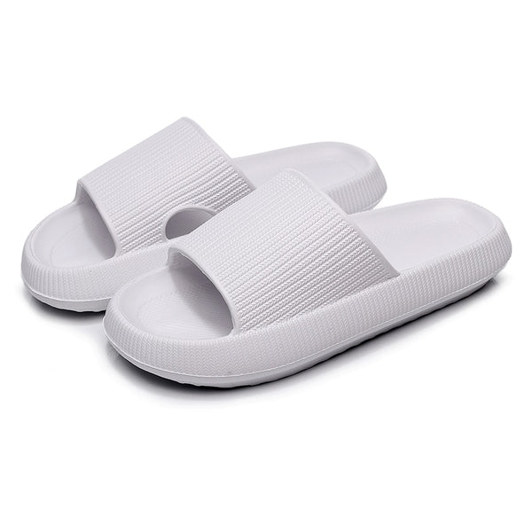 Women Thick Platform Cloud Slippers Summer Beach  Indoor Bathroom Anti-slip Shoes