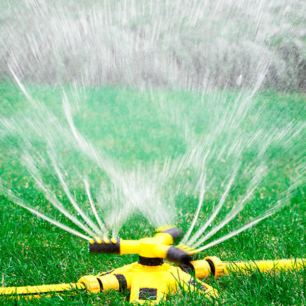 360 Degree Automatic ABS Lawn Watering Sprinkler Head Adjustable Spray Nozzle