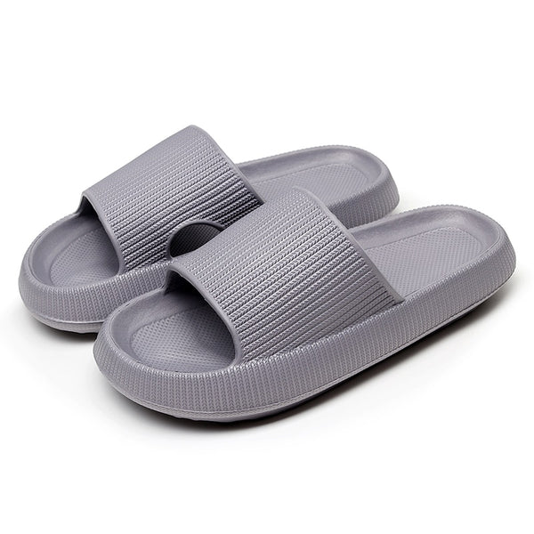 Women Thick Platform Cloud Slippers Summer Beach  Indoor Bathroom Anti-slip Shoes