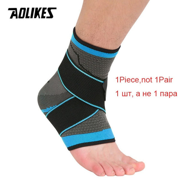 1 PC Sports Ankle Compression Support 3D Weave Elastic Foot and Ankle Protection