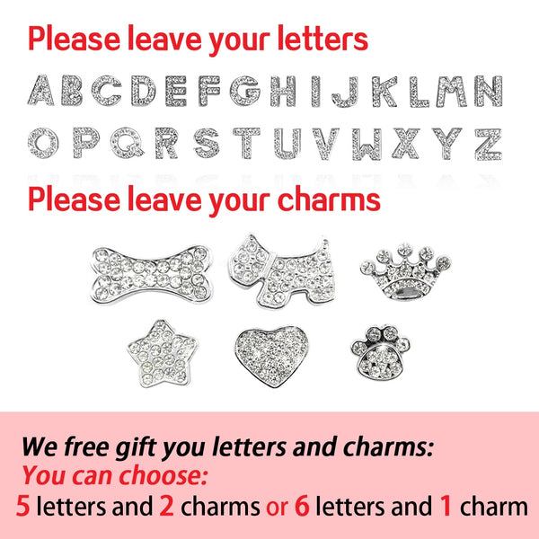 Rhinestone Personalized Cat Puppy Small Dogs Collars Custom for Chihuahua Yorkshire Free Name Charms