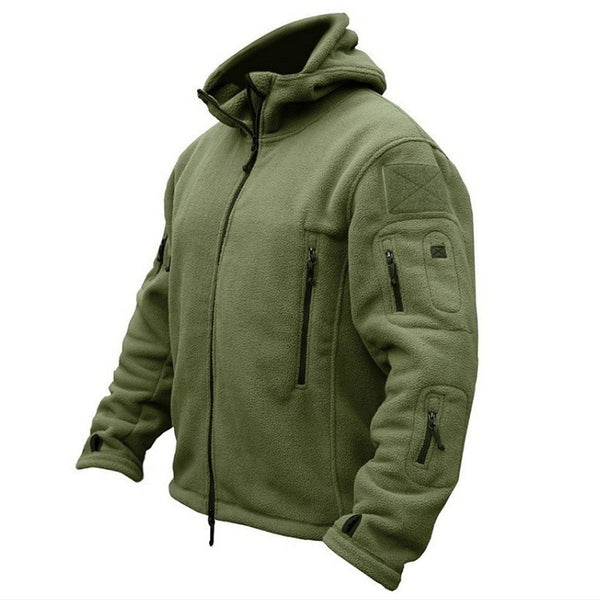 Men Winter Thermal Fleece US Military Tactical Jacket Outdoors Sports Hooded Coat Hiking Hunting Combat Camping Army Soft Shell