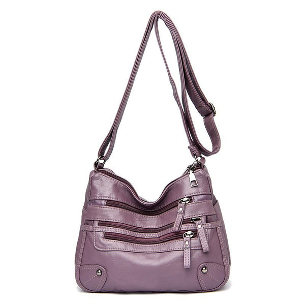 High Quality Designer Soft Leather Multi-Layer Classic Crossbody Bag Luxury Purse