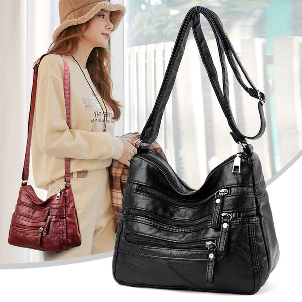 High Quality Designer Soft Leather Multi-Layer Classic Crossbody Bag Luxury Purse