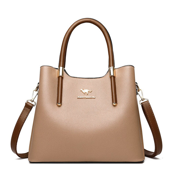 Leather Casual Crossbody Luxury Designer Handbag Top-Handle High Quality