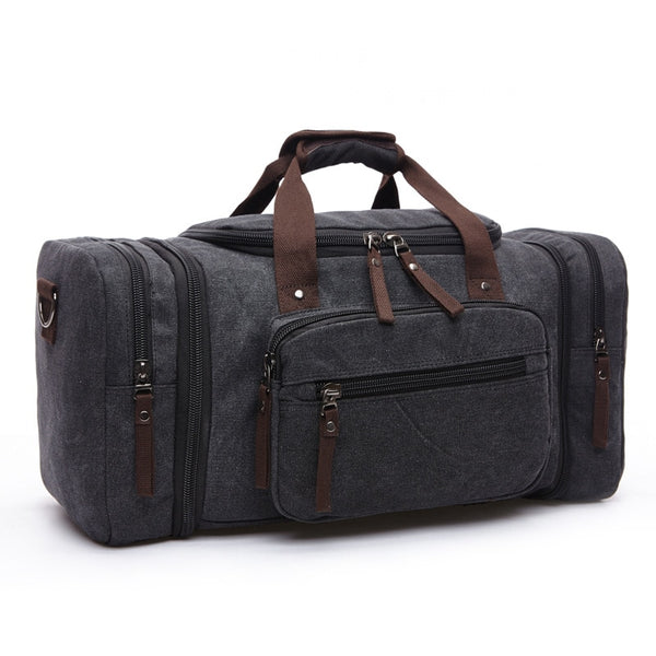 Large Capacity Canvas Hand Luggage Travel Duffle Bags Multifunctional Overnight Duffel Bag