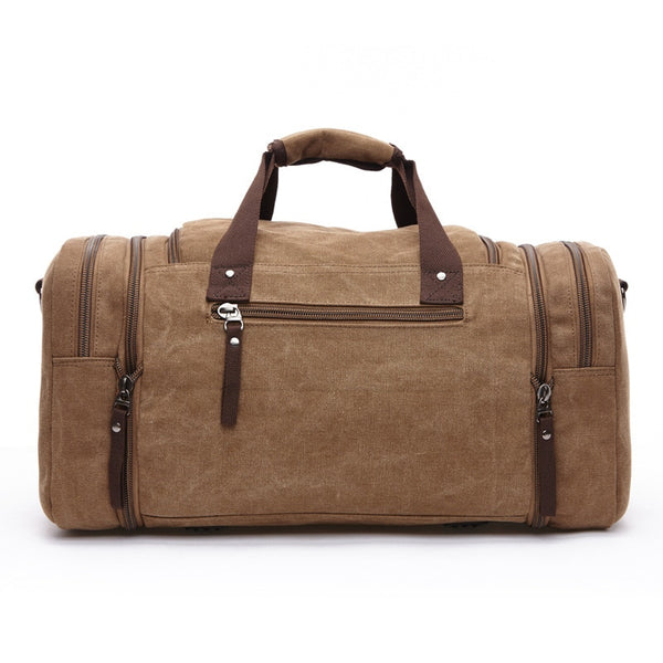 Large Capacity Canvas Hand Luggage Travel Duffle Bags Multifunctional Overnight Duffel Bag