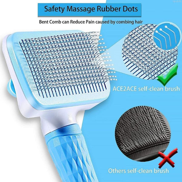 Dog Hair Remover Brush Cat Dog Hair Grooming Cleaning Bath Brush