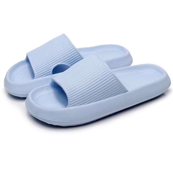 Women Thick Platform Cloud Slippers Summer Beach  Indoor Bathroom Anti-slip Shoes