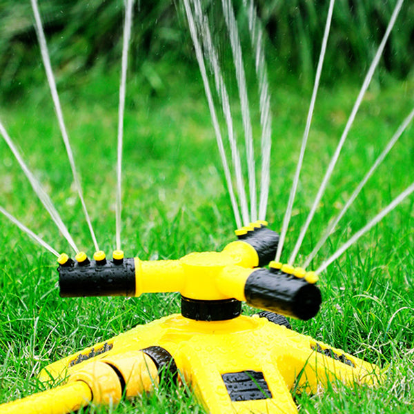 360 Degree Automatic ABS Lawn Watering Sprinkler Head Adjustable Spray Nozzle