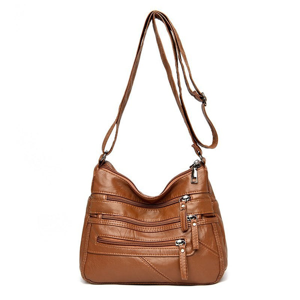 High Quality Designer Soft Leather Multi-Layer Classic Crossbody Bag Luxury Purse