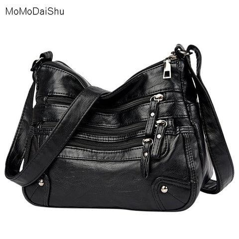 High Quality Designer Soft Leather Multi-Layer Classic Crossbody Bag Luxury Purse