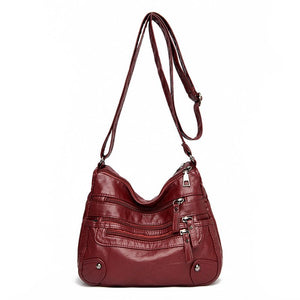 High Quality Designer Soft Leather Multi-Layer Classic Crossbody Bag Luxury Purse