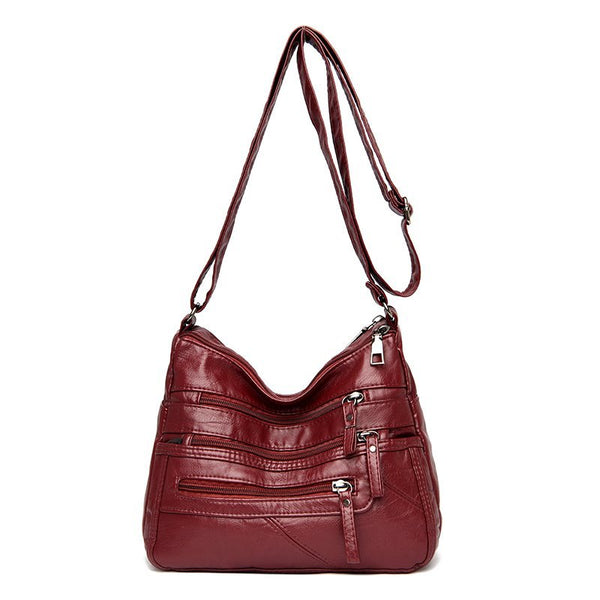 High Quality Designer Soft Leather Multi-Layer Classic Crossbody Bag Luxury Purse