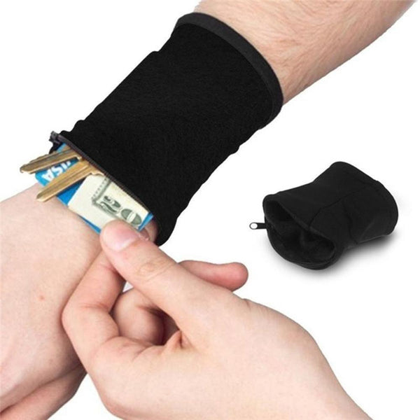 Multifunctional Running Wrist or Ankle Pocket Band  Safe Storage Wallets Zipper Sport Strap