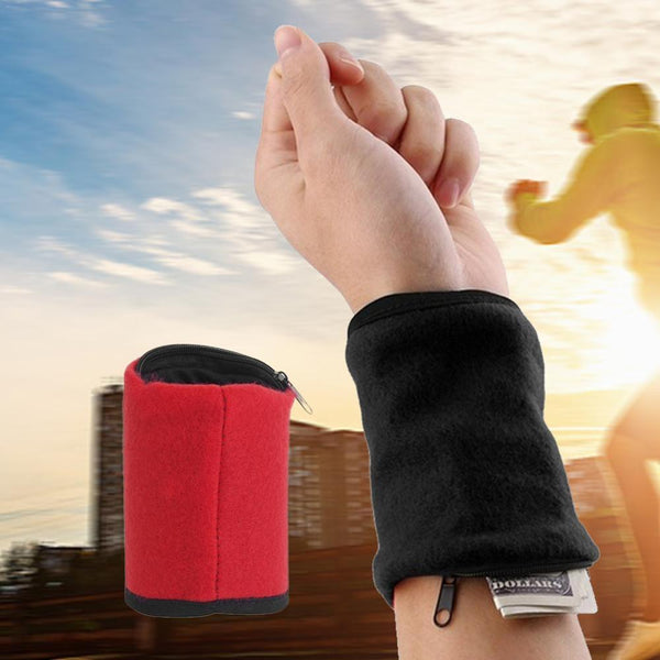 Multifunctional Running Wrist or Ankle Pocket Band  Safe Storage Wallets Zipper Sport Strap