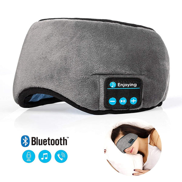 Bluetooth Eyemask Sleeping Headphones  Soft Elastic Comfortable Wireless Music Earphones