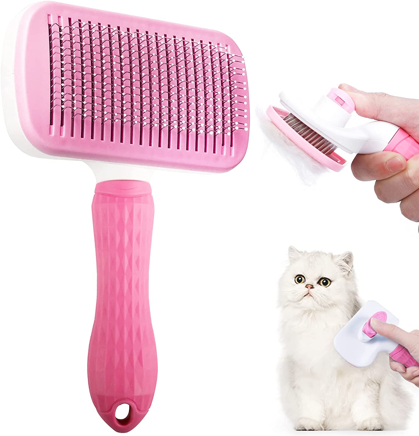 Dog Hair Remover Brush Cat Dog Hair Grooming Cleaning Bath Brush