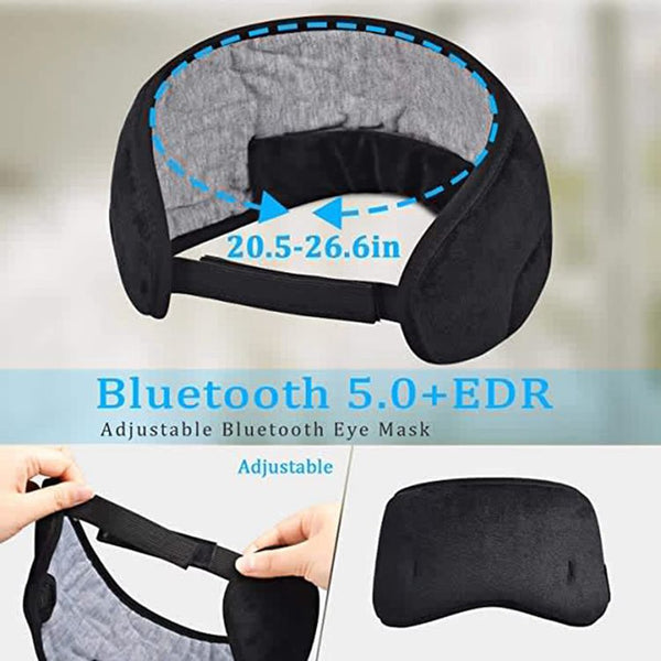 Bluetooth Eyemask Sleeping Headphones  Soft Elastic Comfortable Wireless Music Earphones