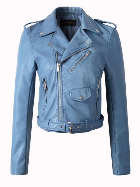 Slim Motorcycle  PU Leather Jackets