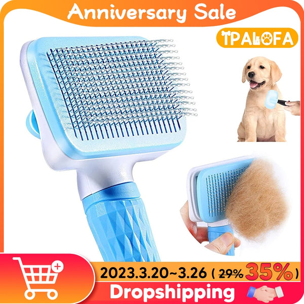 Dog Hair Remover Brush Cat Dog Hair Grooming Cleaning Bath Brush