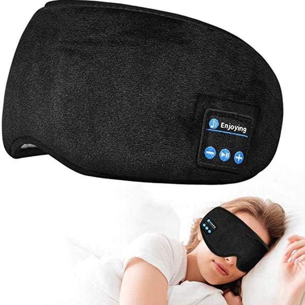 Bluetooth Eyemask Sleeping Headphones  Soft Elastic Comfortable Wireless Music Earphones