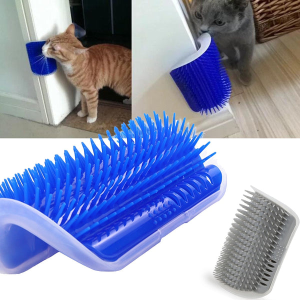 Cat Self Groomer Brush Hair Removal Comb for Cat Dog Hair Cat Massage Device With Catnip