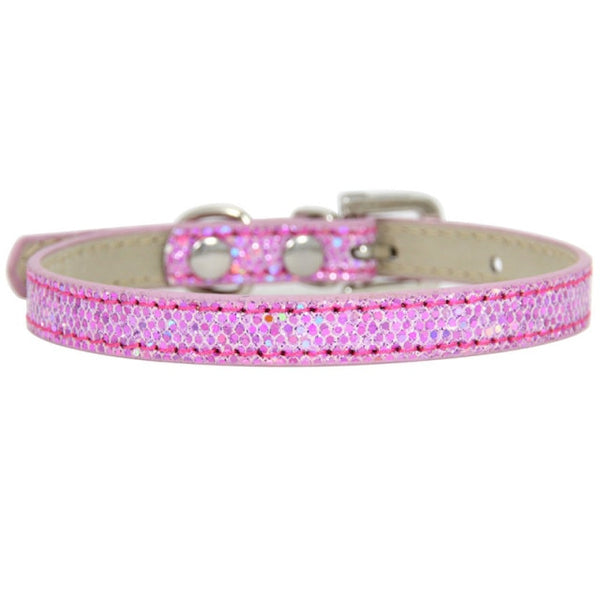 FABULOUSE SALE Super Shining Diamond Rhinestone Cat Puppy Leather Strap Collar